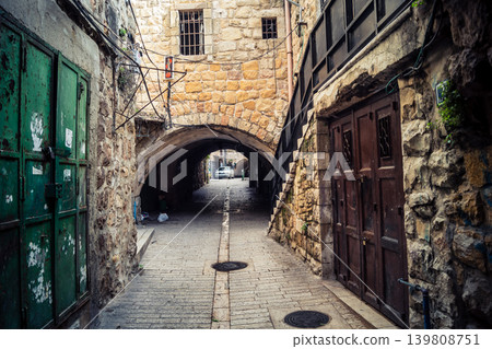 Street view of tel aviv showing the unique local architecture and urban landscape Street view of tel aviv showing the unique local architecture and urban landscape 139808751