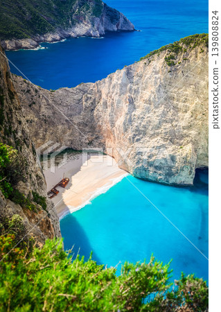 Beautiful lanscape of Zakinthos island Beautiful lanscape of Zakinthos island 139808824