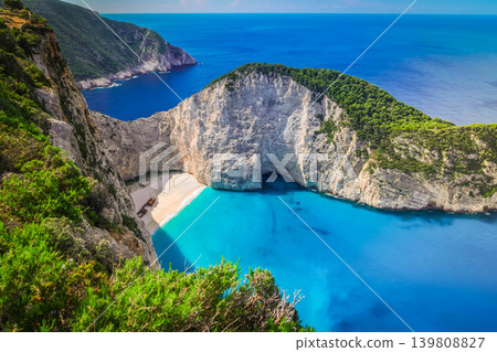 Beautiful lanscape of Zakinthos island Beautiful lanscape of Zakinthos island 139808827