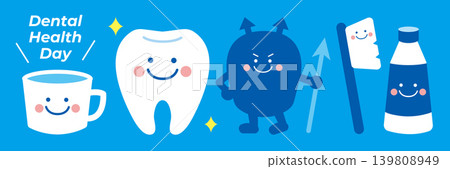 Illustration set for Dental and Oral Health Week 139808949