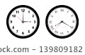 Vintage and modern clock faces with Roman numerals and retro hands. Blank clock dial with hours, minutes, and seconds hands. Victorian clock dial with hands. Roman and modern numbers. Vector 139809182