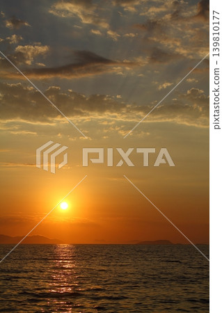Seaside town of Turgutreis and spectacular sunsets Seaside town of Turgutreis and spectacular sunsets 139810177