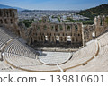 Ancient stone amphitheater at the Acropolis in Athens 139810601