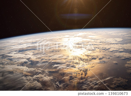 Earth, stars and galaxy. Planet Earth in space. Earth, stars and galaxy. Planet Earth in space. 139810673