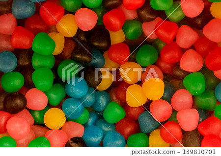 Colored Chewable Colorful Sweet Sugar Candy Harmful Baby Food Background Color Colored Chewable Colorful Sweet Sugar Candy Harmful Baby Food Background Color 139810701