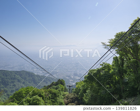 Enjoy breathtaking views of the lush greenery and the Yamato Basin from an aerial stroll. 139811826