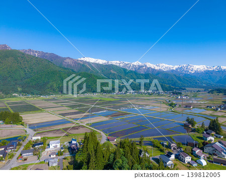 【無人機空拍】白馬村初夏:綠意盎然,水面波光粼粼【長野縣】 【無人機空拍】白馬村初夏:綠意盎然,水面波光粼粼【長野縣】 139812005