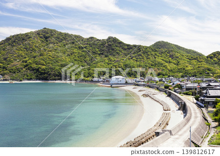 A resort road running along the coast A resort road running along the coast 139812617