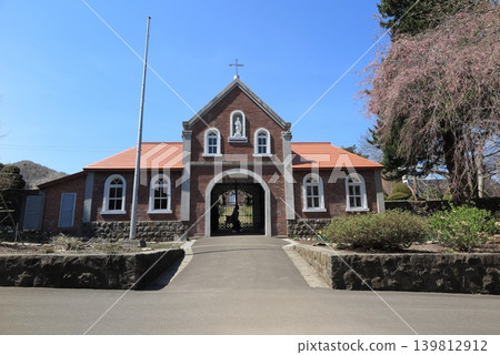The main entrance building of the Trappist monastery The main entrance building of the Trappist monastery 139812912