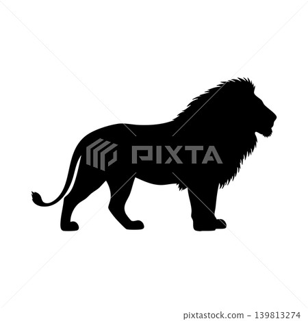 獅子輪廓,透明通道 獅子輪廓,透明通道 139813274