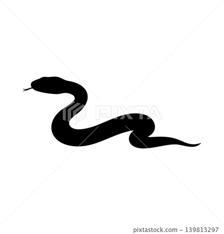 Snake silhouette, alpha channel 139813297