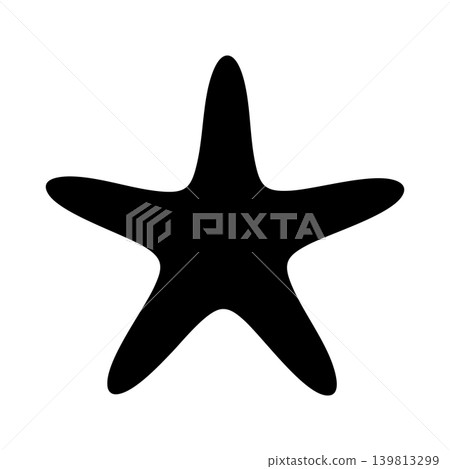 Starfish silhouette, alpha channel Starfish silhouette, alpha channel 139813299