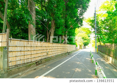Image of a residential area in Setagaya, Tokyo. Image of a residential area in Setagaya, Tokyo. 139813551