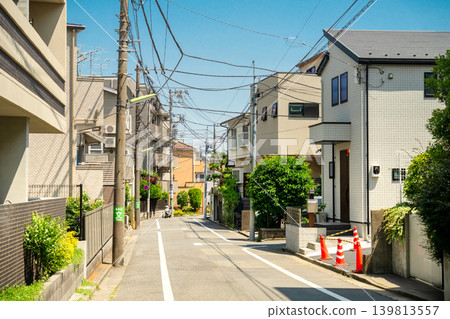 東京世田谷區:低層公寓和住宅區景象 東京世田谷區:低層公寓和住宅區景象 139813557