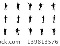 Person giving presentation svg, Man giving presentation silhouette, Business presentation silhouette, Business presentation svg. 139813576