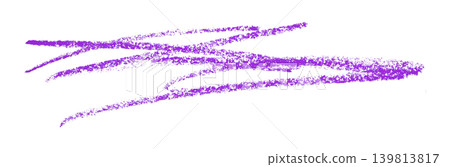 purple pencil strokes isolated on transparent background 139813817