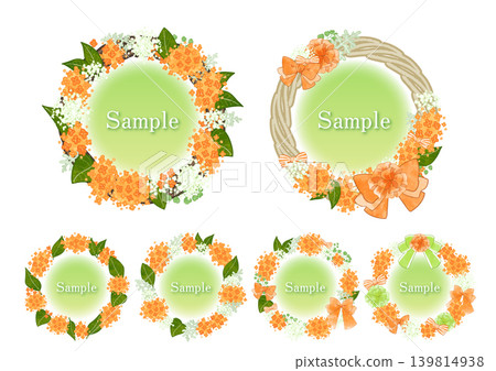 Osmanthus Wreath - Title Frame Osmanthus Wreath - Title Frame 139814938