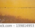 Full frame shot of cracked and dirty yellow wall. Wider cracks often represent serious structural damage and can cause serious issues. 139814953