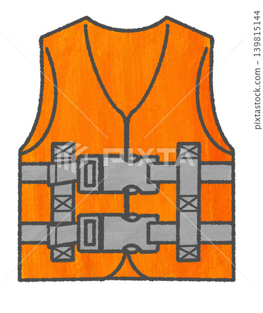 Orange life jacket Orange life jacket 139815144