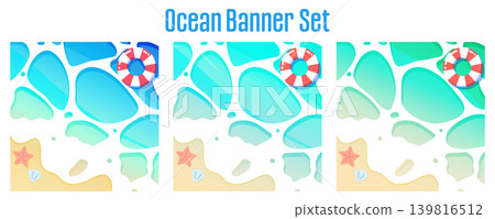 Banner set _ sea 139816512