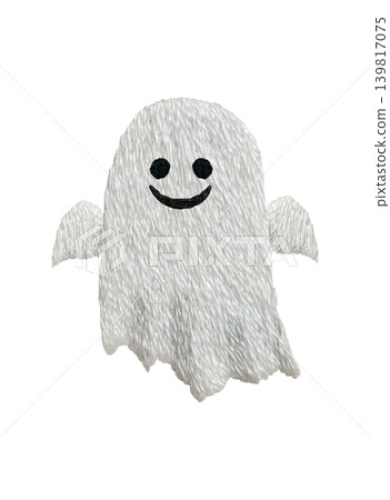 [Ghost] Hand-embroidered illustration material 139817075