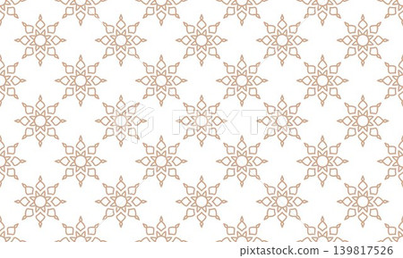 Gold Mandala Arabic pattern Gold Mandala Arabic pattern 139817526