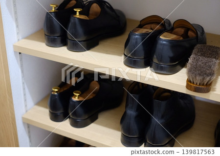 Life with leather shoes Life with leather shoes 139817563