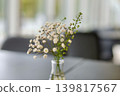 Baby's breath flowers decorating the table 139817567