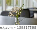 Baby's breath flowers decorating the table 139817568