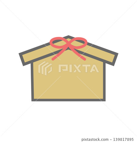 Ema（祈禱牌）圖示（附輪廓） 139817895