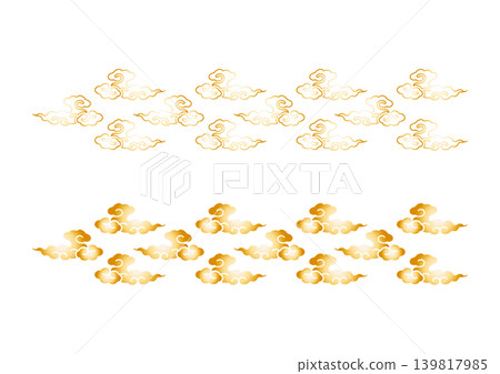 Cloud pattern gold 139817985