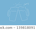 Illustration of beer in a beer mug 139818091