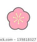梅花圖示（附輪廓） 139818327
