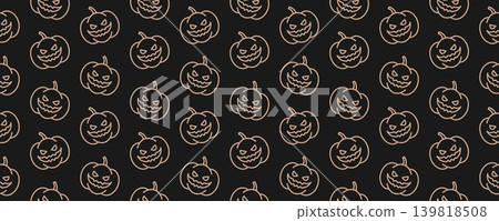 Pumpkin Pattern Gold Pumpkin Pattern Gold 139818508