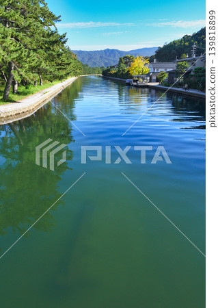從天橋立(京都府宮津市)的旋轉橋上看到的景色 從天橋立(京都府宮津市)的旋轉橋上看到的景色 139818899