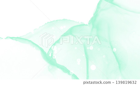 抽象藝術背景,以薄荷綠色的氣泡和圓圈為特色。 抽象藝術背景,以薄荷綠色的氣泡和圓圈為特色。 139819632