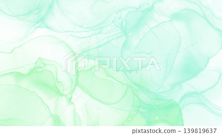 Soft mint green alcohol ink background Soft mint green alcohol ink background 139819637
