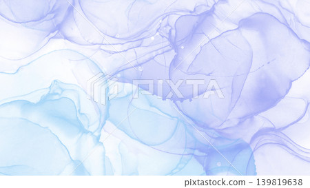 淡紫色酒精墨水柔和背景。 139819638