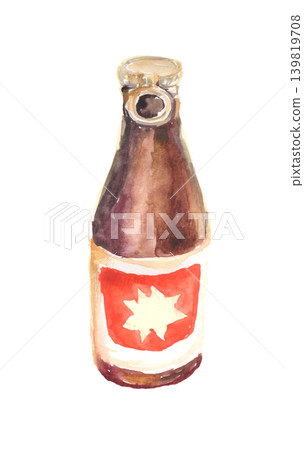 能量飲料的水彩插圖 139819708