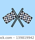 Pixel art Race Flag game asset design 139819942