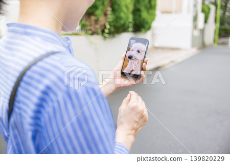 Pets: A pet owner can connect a pet camera to check on their dog while away from home. Pets: A pet owner can connect a pet camera to check on their dog while away from home. 139820229