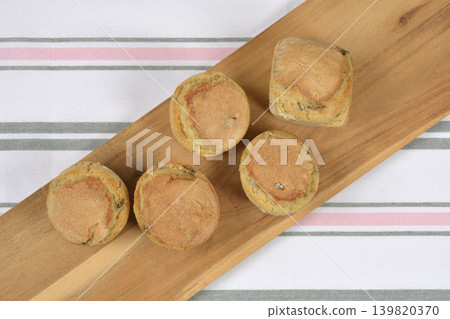 Small Pumpkin Seed Bread Loaves Top View Small Pumpkin Seed Bread Loaves Top View 139820370