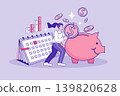 Financial management and wealth planning concept with woman and piggy bank. Systematic savings and investment strategy banner for banking websites, personal finance webinars, or budget allocation. Financial management and wealth planning concept with woman and piggy bank. Systematic savings and investment strategy banner for banking websites, personal finance webinars, or budget allocation. 139820628