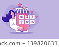 Digital marketplace and online store concept with woman managing cart. E-commerce retail business and mobile payment banner for shopping websites, product inventory webinars, or drop shipping strategy Digital marketplace and online store concept with woman managing cart. E-commerce retail business and mobile payment banner for shopping websites, product inventory webinars, or drop shipping strategy 139820631