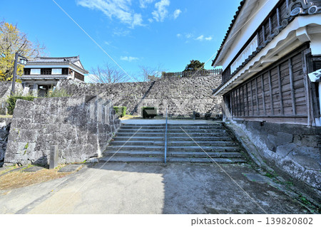 The castle gate and stone walls of Usuki Castle in Oita Prefecture, the former residence of Otomo Sorin, a famous Christian daimyo. The castle gate and stone walls of Usuki Castle in Oita Prefecture, the former residence of Otomo Sorin, a famous Christian daimyo. 139820802