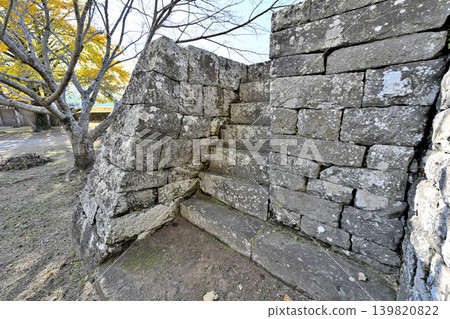 The castle gate and stone walls of Usuki Castle in Oita Prefecture, the former residence of Otomo Sorin, a famous Christian daimyo. The castle gate and stone walls of Usuki Castle in Oita Prefecture, the former residence of Otomo Sorin, a famous Christian daimyo. 139820822