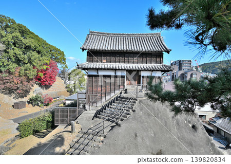 The castle gate and stone walls of Usuki Castle in Oita Prefecture, the former residence of Otomo Sorin, a famous Christian daimyo. The castle gate and stone walls of Usuki Castle in Oita Prefecture, the former residence of Otomo Sorin, a famous Christian daimyo. 139820834