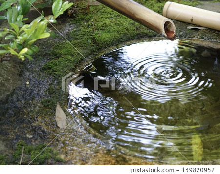Ripples spreading across the surface of the water in the washbasin Ripples spreading across the surface of the water in the washbasin 139820952