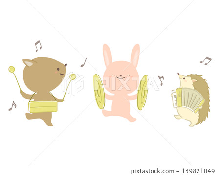 演奏樂器的動物 演奏樂器的動物 139821049