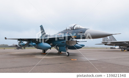 Japan Air Self-Defense Force F-2A fighter jet equipped with ASM-2 missiles 139821348